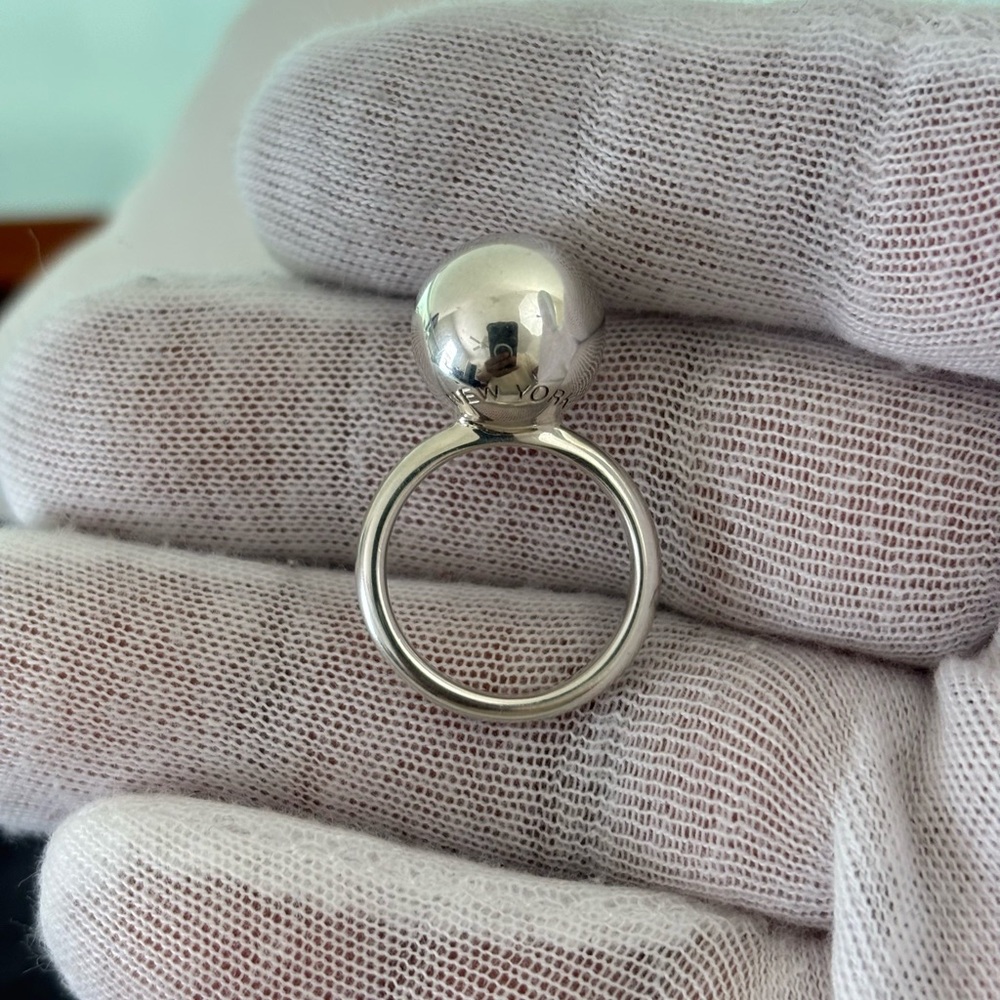 Tiffany & Co. Sterling silver HardWear Ball Ring 4 - Picture 5 of 10